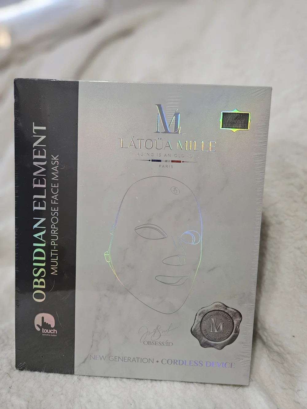 Látoüa Mille Obsidian Element Cordless LED Face Mask NEW Sealed